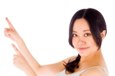 Hamile kadın işaret yaptı