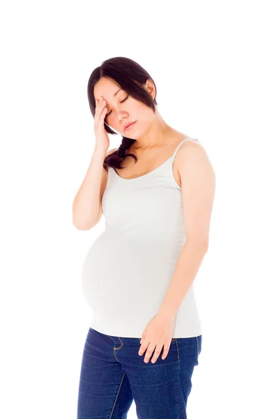 Mujer embarazada tiene problemas —  Fotos de Stock