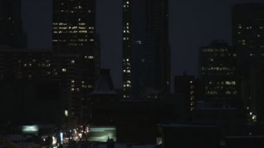 downtown Toronto gece görünümü