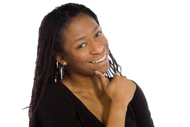 Kendine güvenen poz model