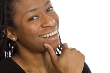 Kendine güvenen poz model