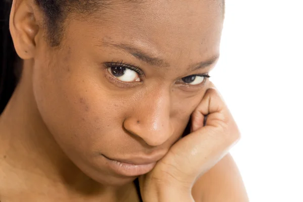 Modell depressiv oder gelangweilt — Stockfoto