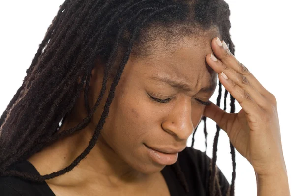 Model suffering from headache — Stock Photo, Image