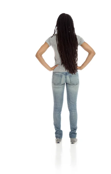 Model toont haar rug — Stockfoto