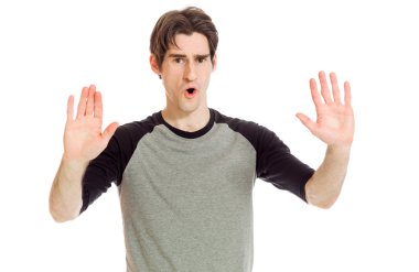 El dur işareti el ile model