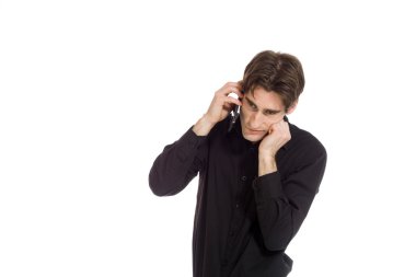 Parmak tarafından kulakları tıkalı modeli
