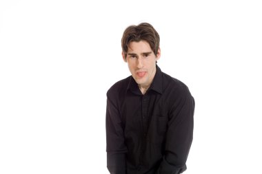 Dil yapışkanlık dışarı modeli