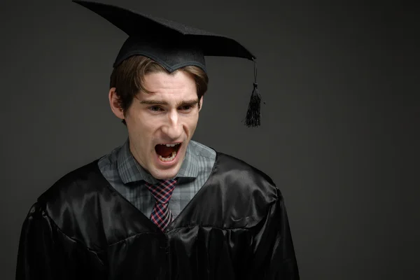 Furious model screaming — Stock Photo, Image