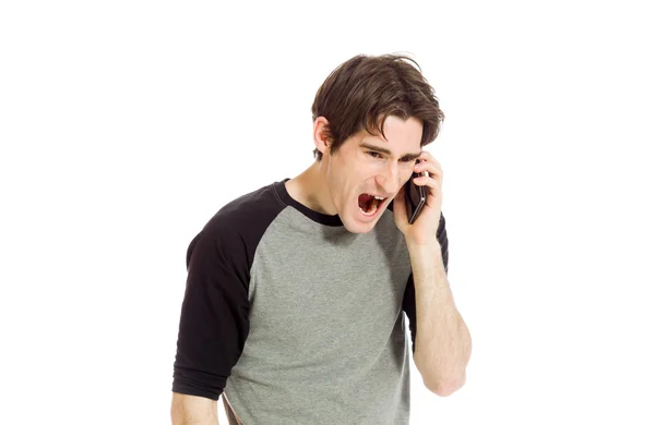 Furious model screaming — Stock Photo, Image