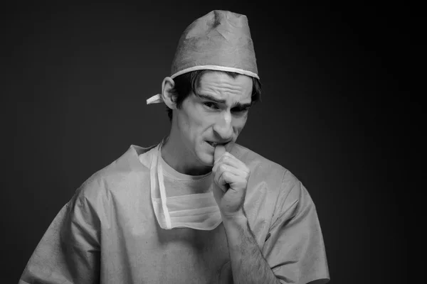 Model nervous biting nails — Stock Photo, Image