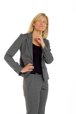 Çene parmağında ile modeli düşünme