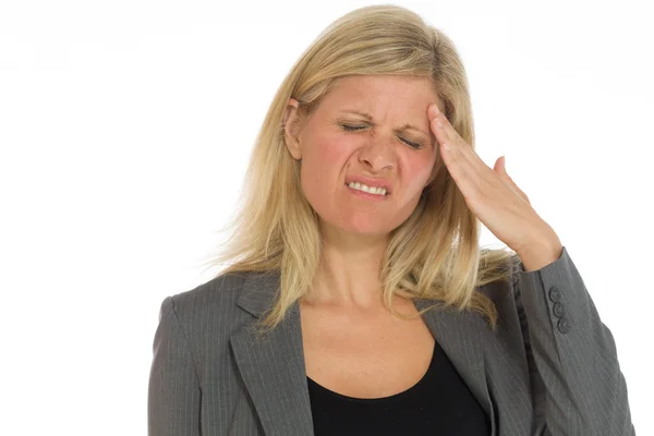 Model suffering with headache — Stock Photo, Image