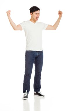 Hava silah ile mutlu modeli