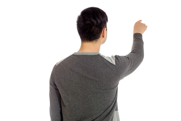 Model back pointing — Stock Photo, Image