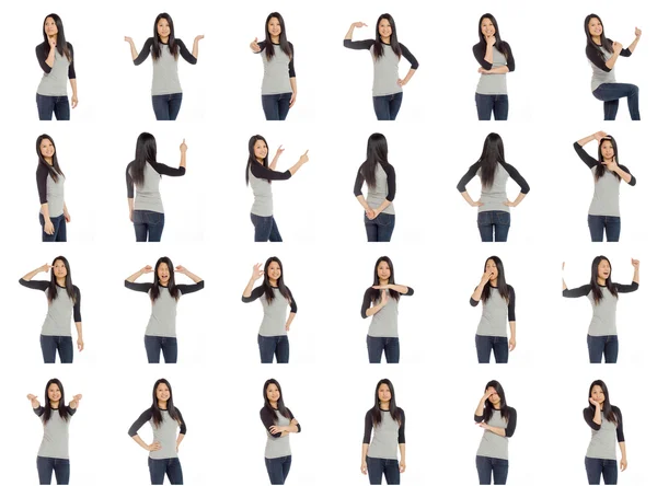 Farklı yüz ifadeleri kolajı