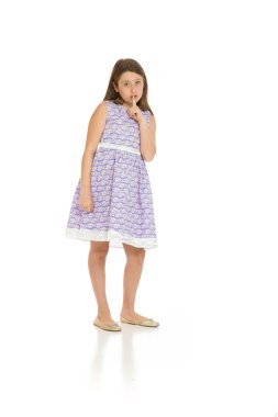 Dudaklarında parmak ile model