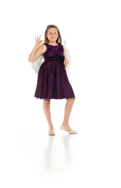 Model gesturing ok sign — Stock Photo, Image