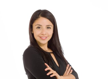 Kendine güvenen poz başarılı modeli