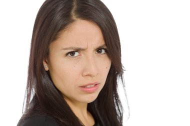 Üzgün ve endişeli modeli