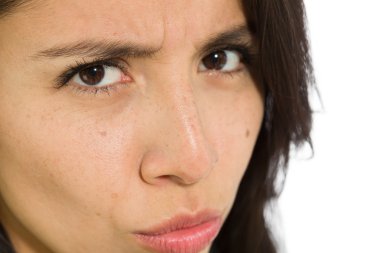 Üzgün ve endişeli modeli