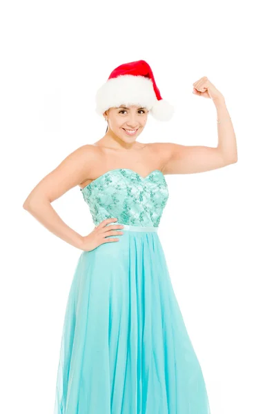 Model with strength in arm curl — Stock Photo, Image