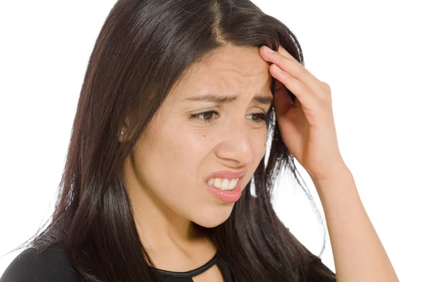 Model sufferng with headache — Stock Photo, Image