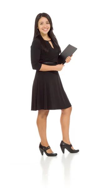 Beautiful Businesswoman with folder — Stock Photo, Image