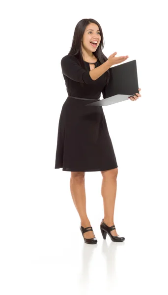 Beautiful Businesswoman with folder — Stock Photo, Image