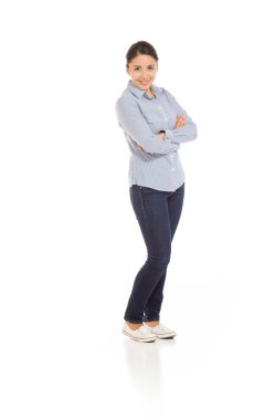 Kendine güvenen poz başarılı modeli