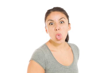 Dil yapışkanlık dışarı modeli