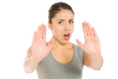 El dur işareti el ile model