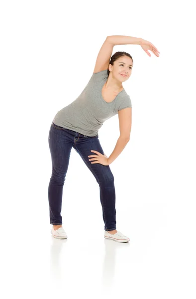 Modellen stretching för hand — Stockfoto