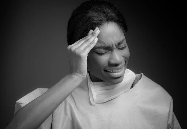Model suffering from headache — Stock Photo, Image