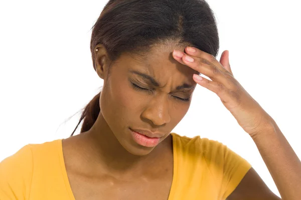 Model suffering from headache — Stock Photo, Image