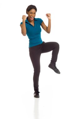 Modeli ile yumruk kadar neşeli