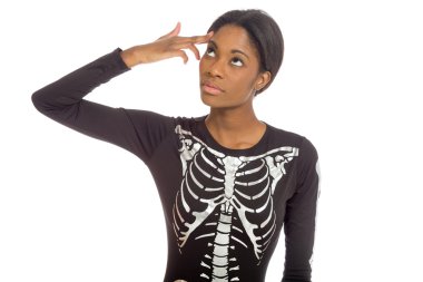 El silahla çaresizlik içinde model