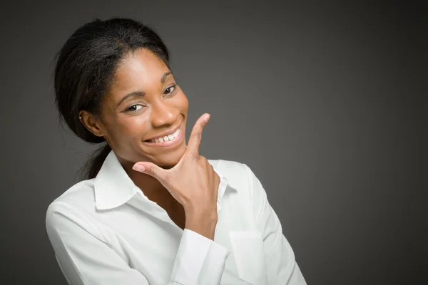 Model in confident pose — Stock Photo, Image