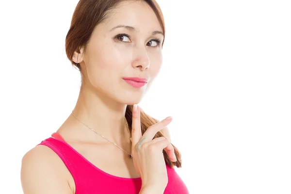 Model thinking and looking up — Stock Photo, Image