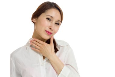 Kendine güvenen poz model