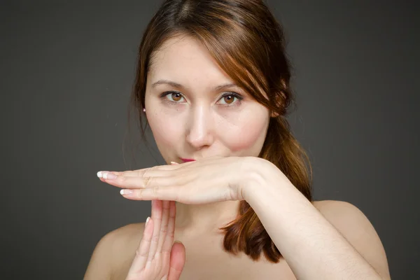 Modellen behöver en paus — Stockfoto