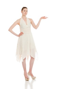 El ile vitrine veya modeli sunumu