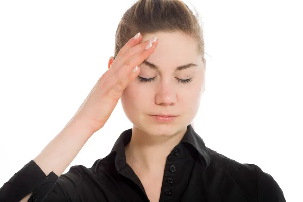 Model lijden hoofdpijn — Stockfoto