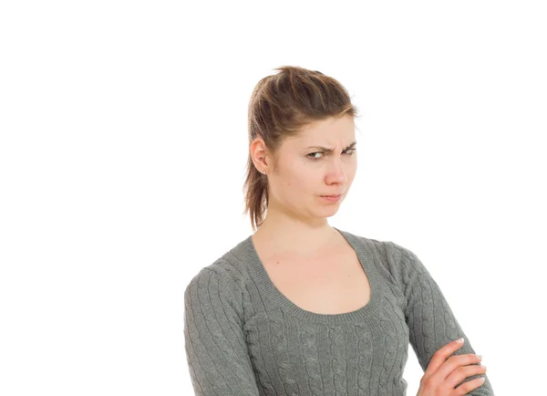 Model upset and worried — Stock Photo, Image