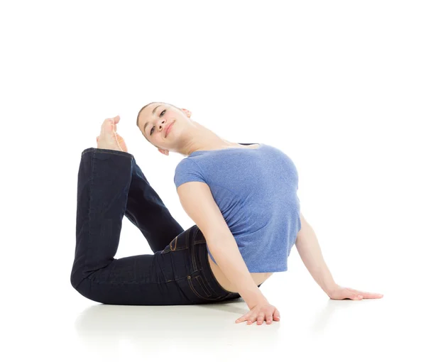 Gimnastic Model stretching — Fotografie, imagine de stoc