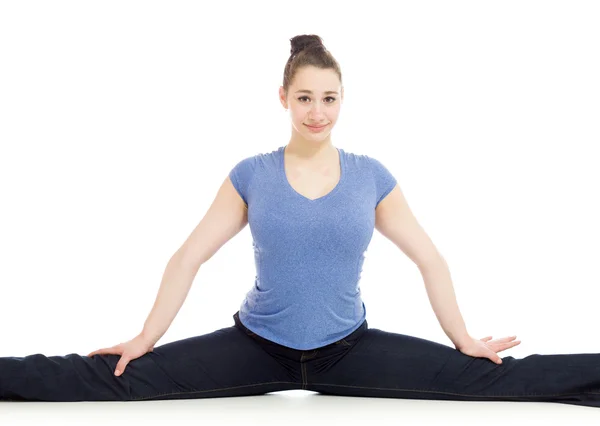 Acrobatic Model stretching — Stock Photo, Image