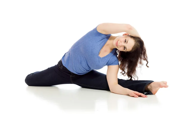 Modello acrobatico stretching — Foto Stock