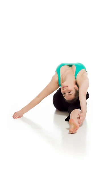 Gymnastische Model uitrekken — Stockfoto