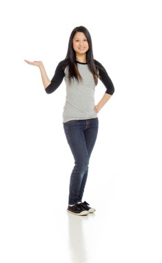 El ile vitrine veya modeli sunumu