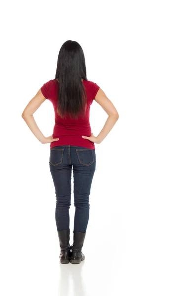 Model showing her back — Stock Photo, Image