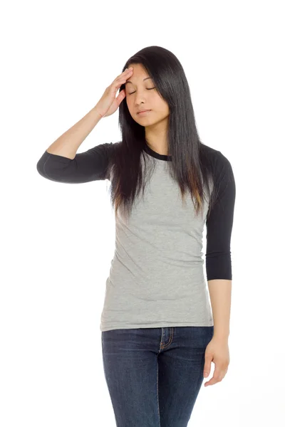 Model suffering from headache — Stock Photo, Image